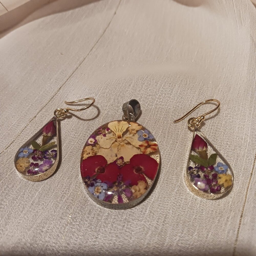 AtI Mexico Verme' 925 pendant and earrings